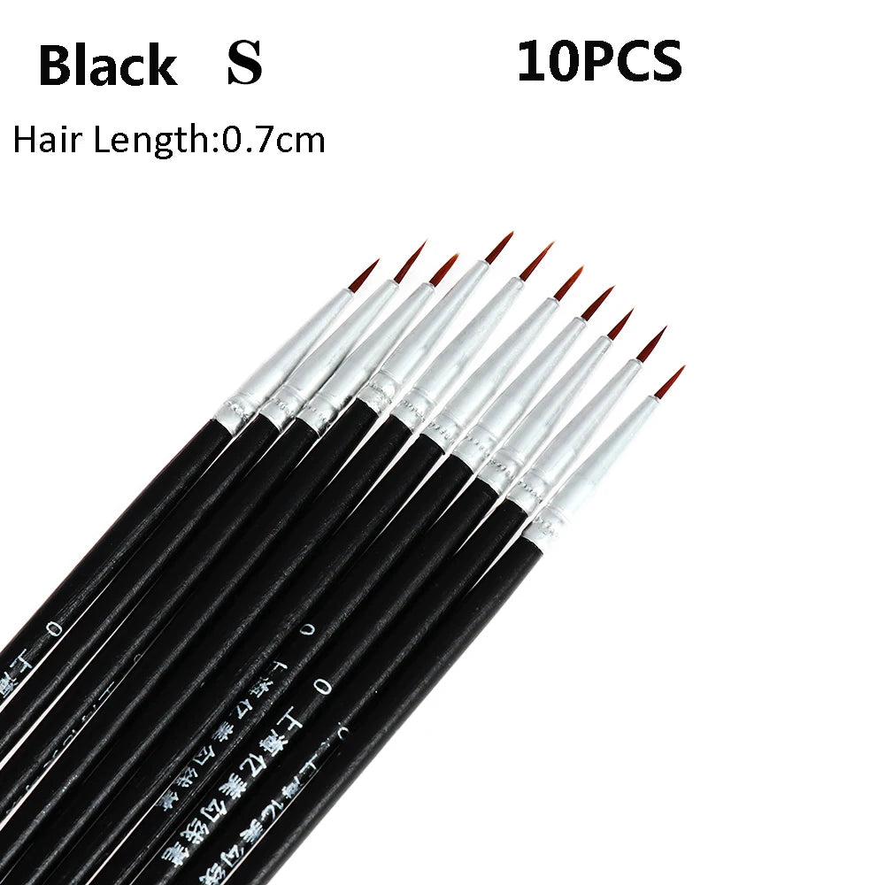 10pcs Fine Detail Paint Brush Set 10pcs Fine Detail Paint Brush Set