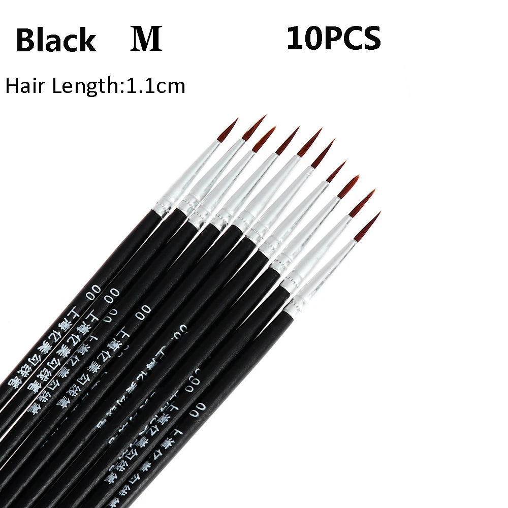 10pcs Fine Detail Paint Brush Set 10pcs Fine Detail Paint Brush Set