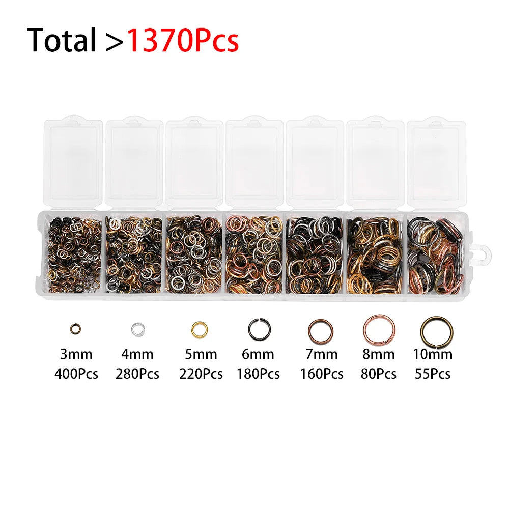 Alloy Jewelry Findings Kit – DIY Repair & Making Set Alloy Jewelry Findings Kit – DIY Repair & Making Set