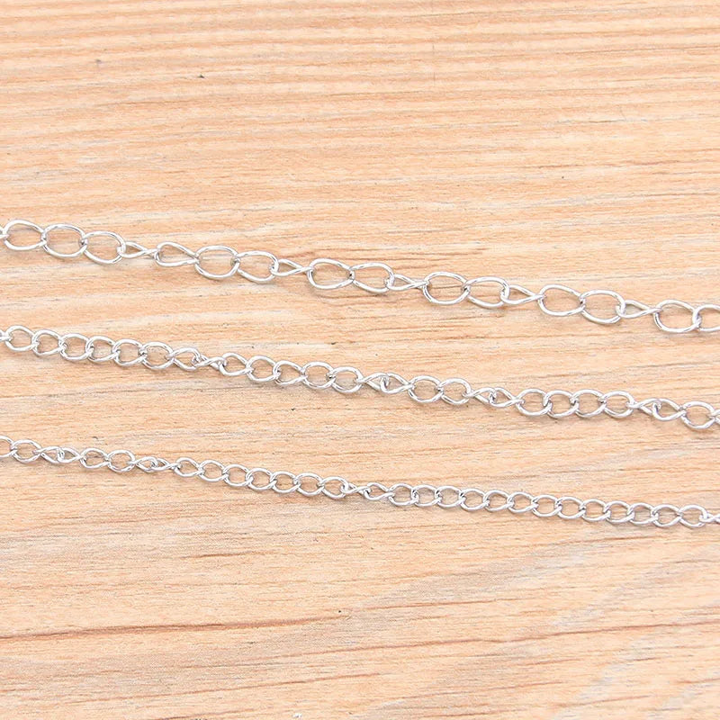 5M Stainless Steel Necklace Tail Chain – 3 Sizes 5M Stainless Steel Necklace Tail Chain – 3 Sizes
