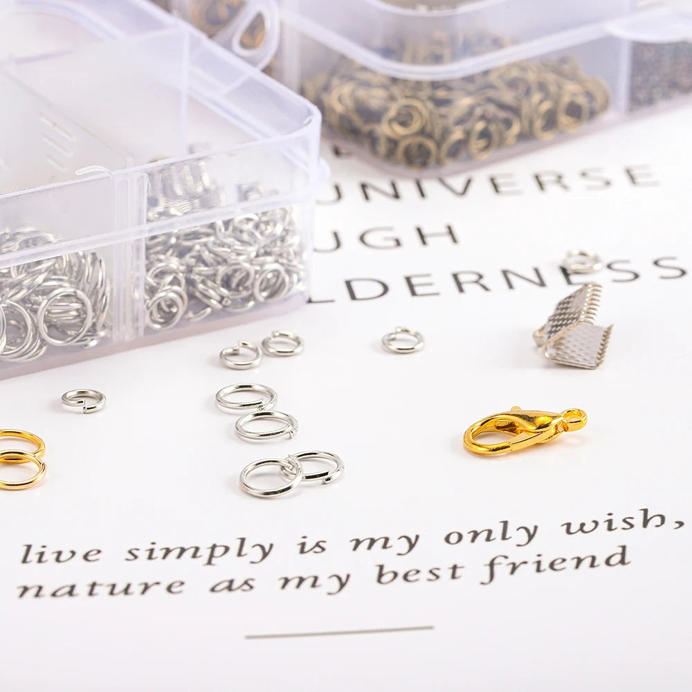 Alloy Jewelry Findings Kit – DIY Repair & Making Set Alloy Jewelry Findings Kit – DIY Repair & Making Set