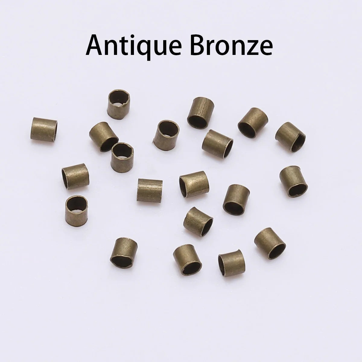 150–500pcs Gold Copper Crimp Tube Beads 150–500pcs Gold Copper Crimp Tube Beads