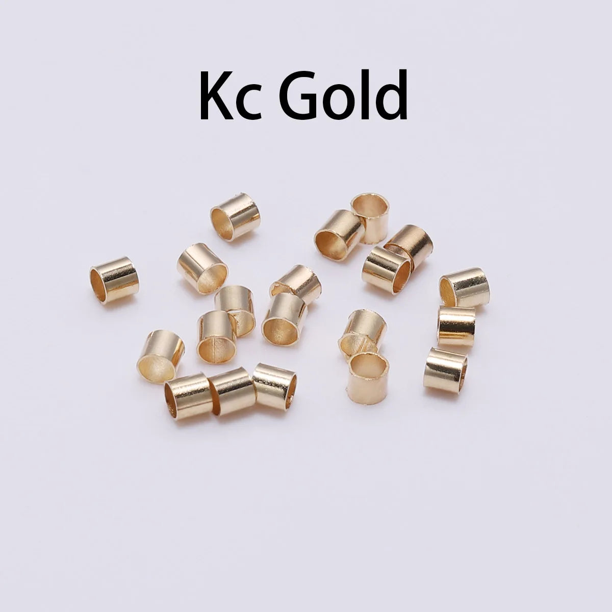 150–500pcs Gold Copper Crimp Tube Beads 150–500pcs Gold Copper Crimp Tube Beads