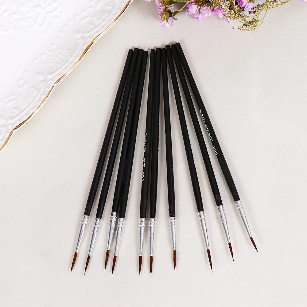 10pcs Fine Detail Paint Brush Set 10pcs Fine Detail Paint Brush Set