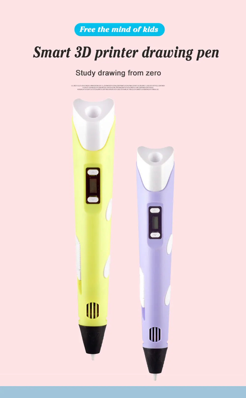 3D Printing Pen with PLA Filament & Case 3D Printing Pen with PLA Filament & Case