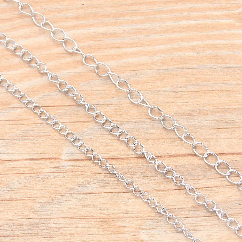 5M Stainless Steel Necklace Tail Chain – 3 Sizes 5M Stainless Steel Necklace Tail Chain – 3 Sizes
