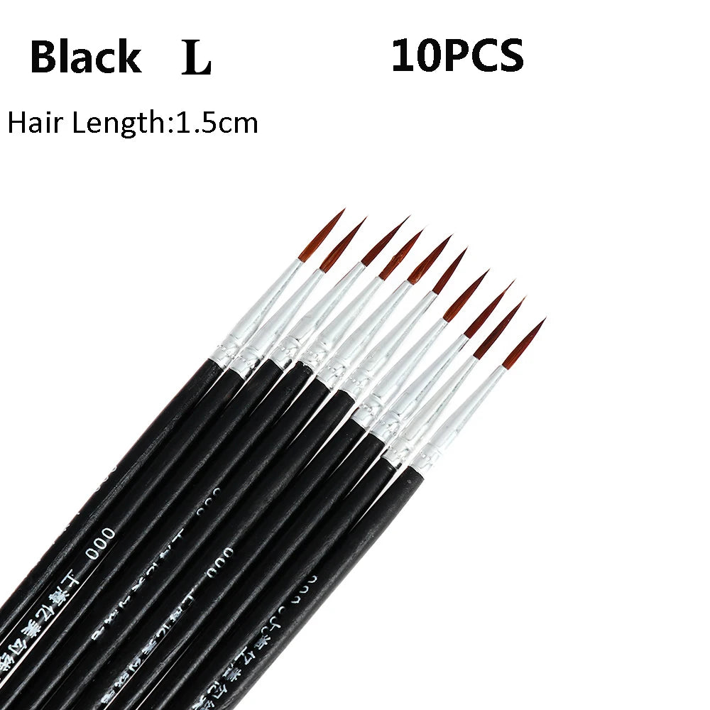 10pcs Fine Detail Paint Brush Set 10pcs Fine Detail Paint Brush Set