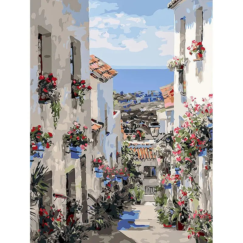 Cityscape Paint by Numbers Kit – DIY Canvas Art with Frame for Adults Cityscape Paint by Numbers Kit – DIY Canvas Art with Frame for Adults