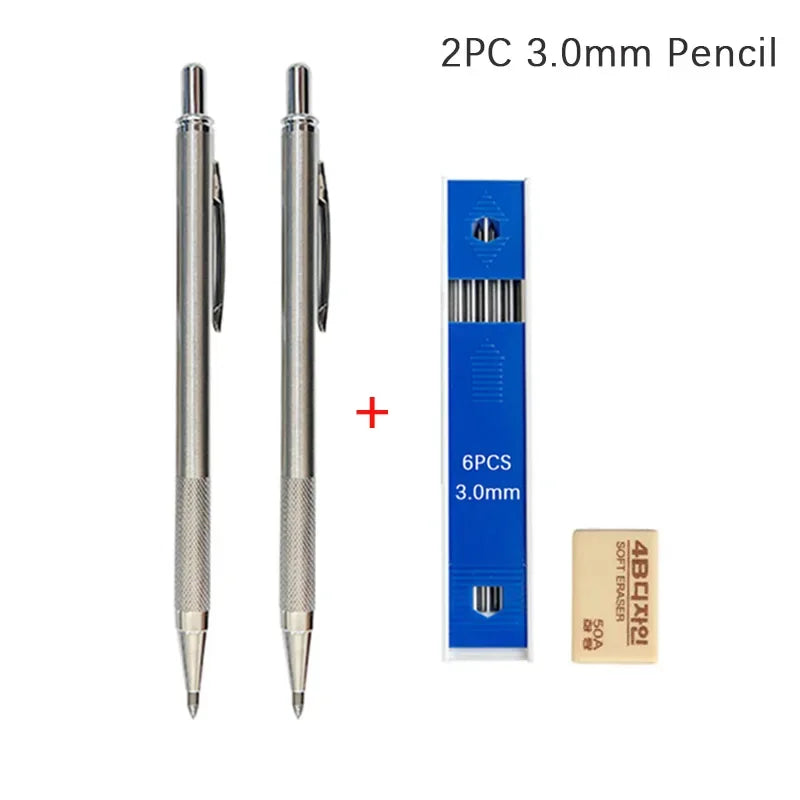 Full Metal Mechanical Pencil Set – 0.3 to 2.0mm Full Metal Mechanical Pencil Set – 0.3 to 2.0mm