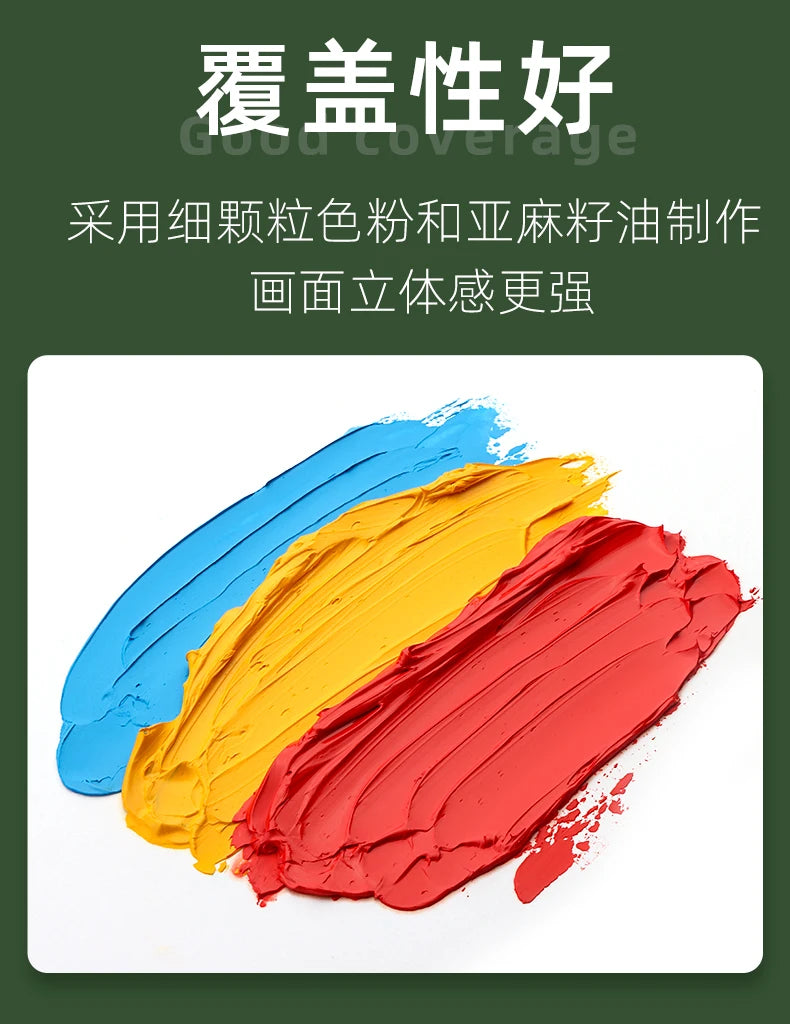 170ml LargeTubes Oil Paint Non-Toxic Excellent Tinting Strength 170ml LargeTubes Oil Paint Non-Toxic Excellent Tinting Strength