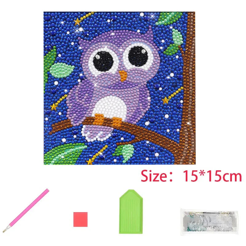 Kids 5D Diamond Art Painting Kit – Animal Design Kids 5D Diamond Art Painting Kit – Animal Design