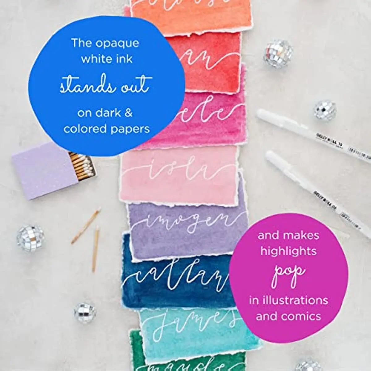 SAKURA Gelly Roll White Gel Pens SAKURA Gelly Roll White Gel Pens