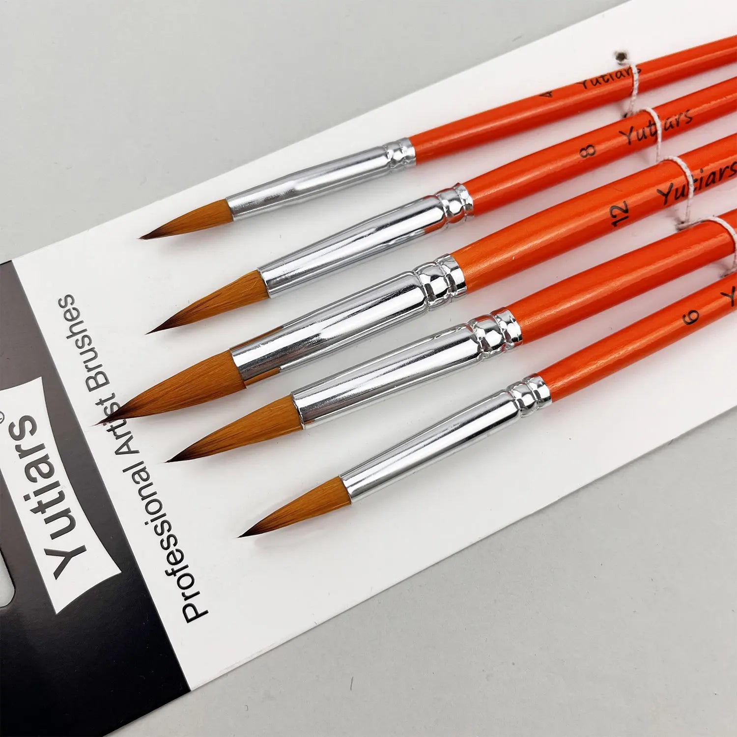 Yutiars 6pc Artist Paint Brush Set – Nylon Brushes for Watercolor, Acrylic & Oil Yutiars 6pc Artist Paint Brush Set – Nylon Brushes for Watercolor, Acrylic & Oil