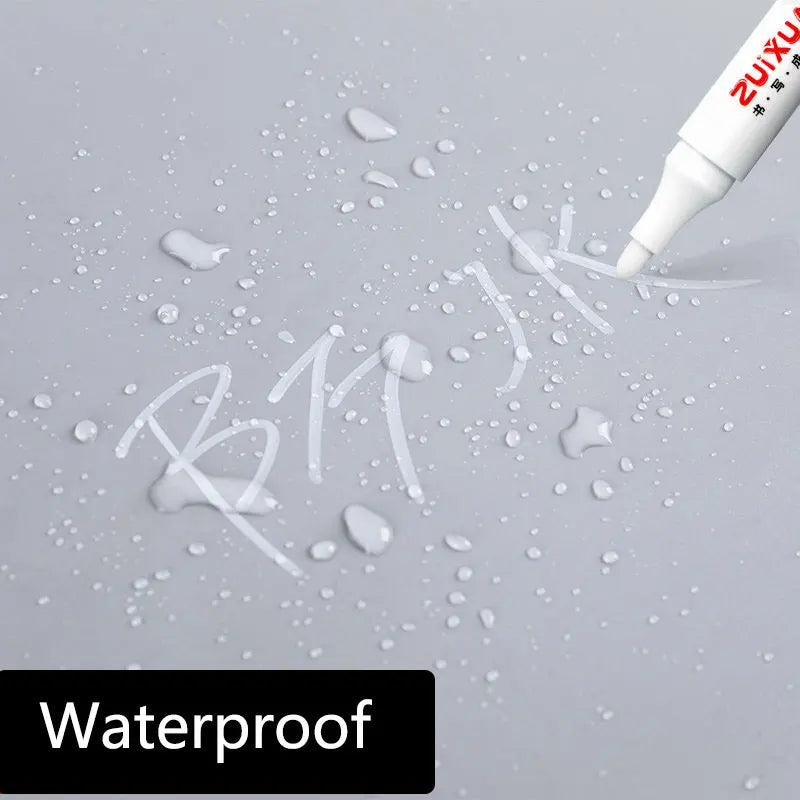 White Waterproof Marker Pens – Oily Gel Brush Set White Waterproof Marker Pens – Oily Gel Brush Set