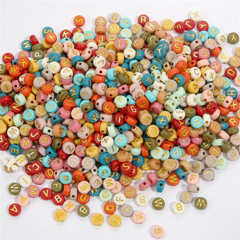 7mm Alphabet Acrylic Beads – 100pcs Kit 7mm Alphabet Acrylic Beads – 100pcs Kit