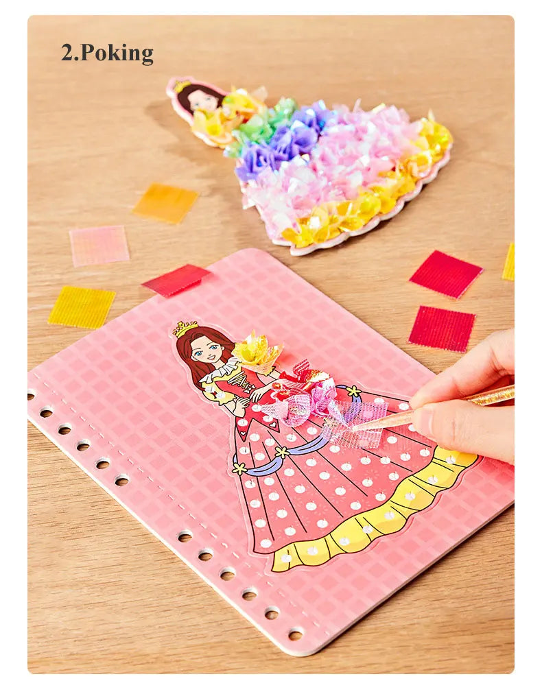DIY Princess Poking Painting Craft Kit DIY Princess Poking Painting Craft Kit