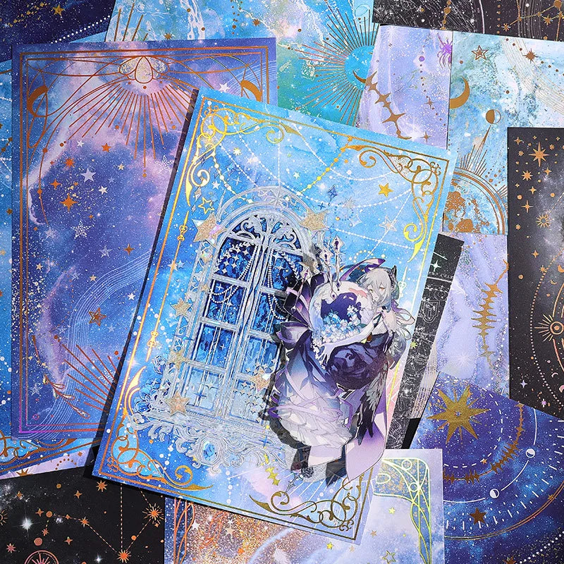 15pcs INS Dreamy Sky Theme Decorative Craft Paper 15pcs INS Dreamy Sky Theme Decorative Craft Paper
