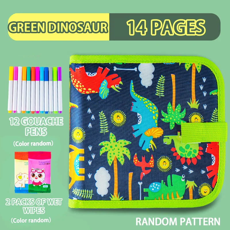Reusable Doodle Book – 12 Pen Drawing Pad for Kids Reusable Doodle Book – 12 Pen Drawing Pad for Kids
