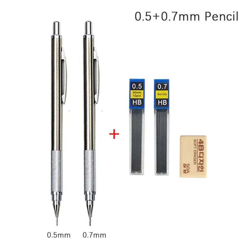 Full Metal Mechanical Pencil Set – 0.3 to 2.0mm Full Metal Mechanical Pencil Set – 0.3 to 2.0mm