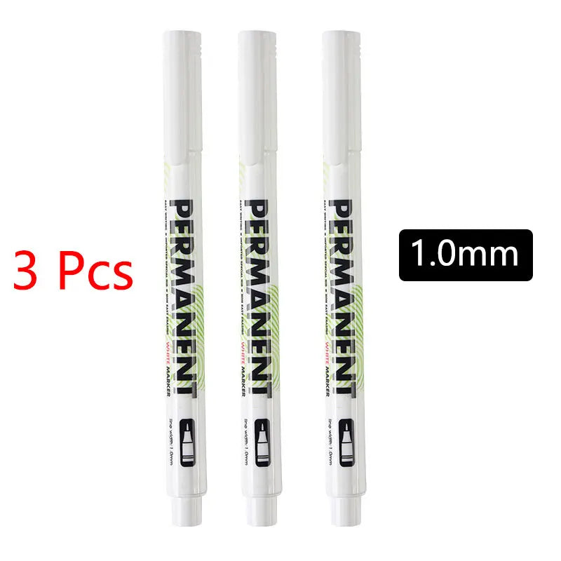 White Waterproof Marker Pens – Oily Gel Brush Set White Waterproof Marker Pens – Oily Gel Brush Set