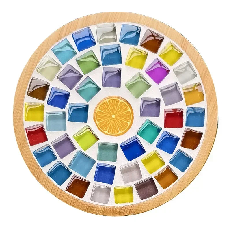 DIY Mosaic Coaster Craft Kit – Bamboo Base DIY Mosaic Coaster Craft Kit – Bamboo Base
