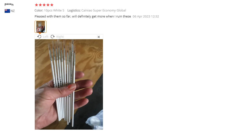 10pcs Fine Detail Paint Brush Set 10pcs Fine Detail Paint Brush Set
