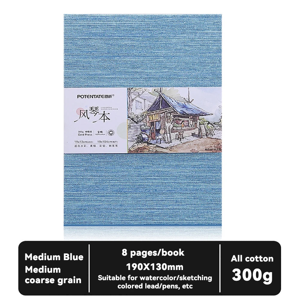100% Cotton Square or rectangle Watercolor Sketchbook – 300gsm Cold Press Paper 100% Cotton Square or rectangle Watercolor Sketchbook – 300gsm Cold Press Paper