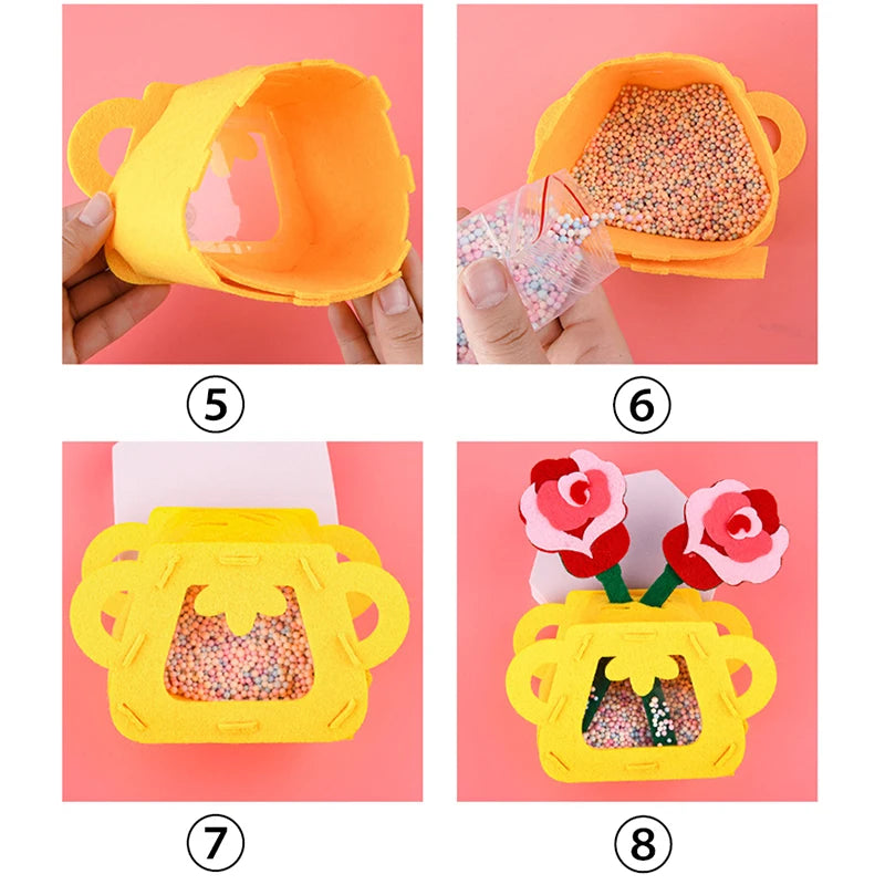Montessori DIY Felt Flower Craft Kit Montessori DIY Felt Flower Craft Kit