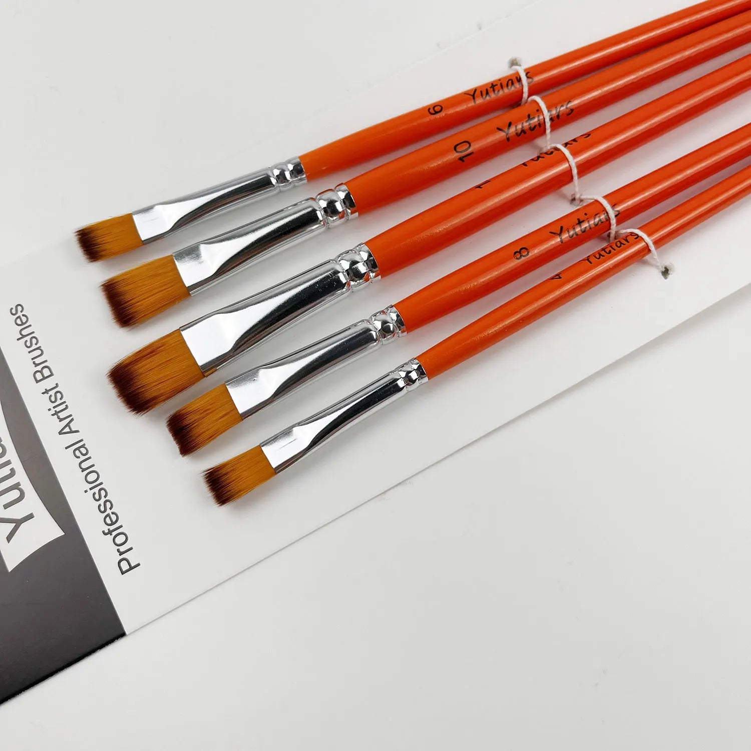 Yutiars 6pc Artist Paint Brush Set – Nylon Brushes for Watercolor, Acrylic & Oil Yutiars 6pc Artist Paint Brush Set – Nylon Brushes for Watercolor, Acrylic & Oil