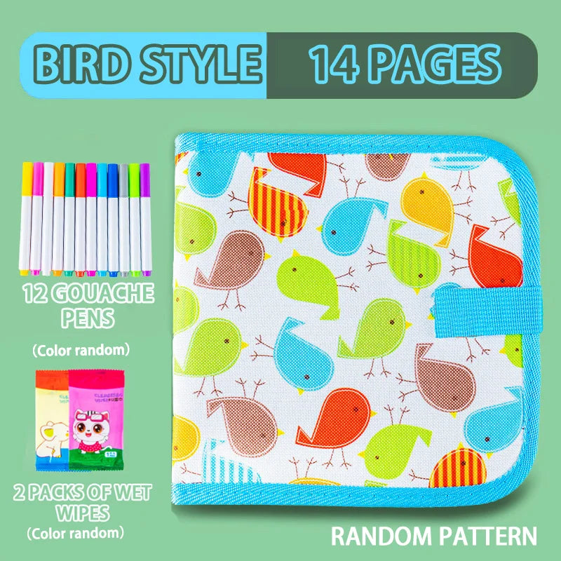 Reusable Doodle Book – 12 Pen Drawing Pad for Kids Reusable Doodle Book – 12 Pen Drawing Pad for Kids