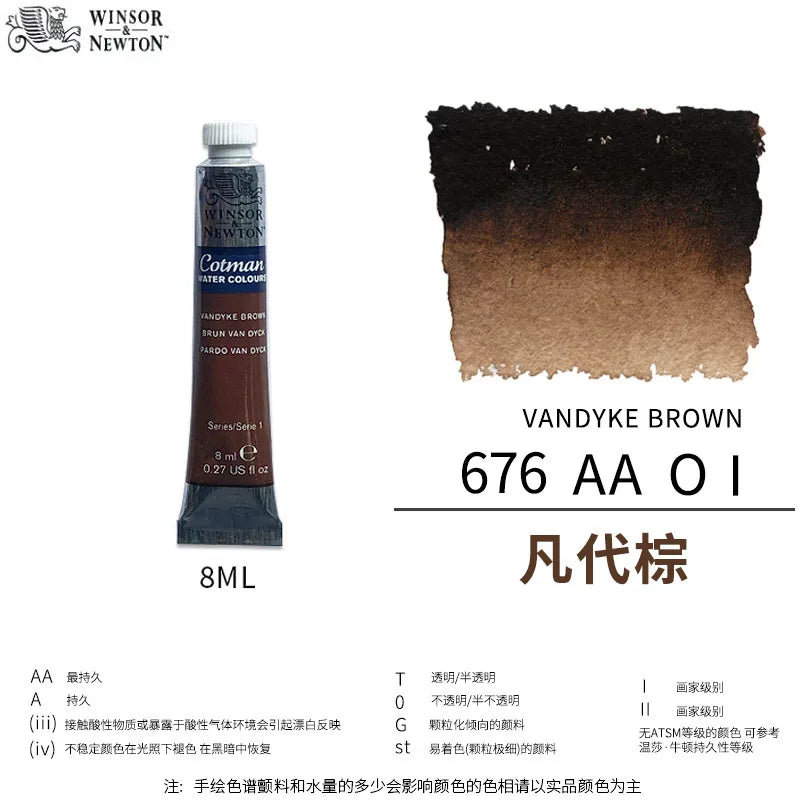 Winsor & Newton Cotman Watercolor – 8ml Artist Tube Winsor & Newton Cotman Watercolor – 8ml Artist Tube