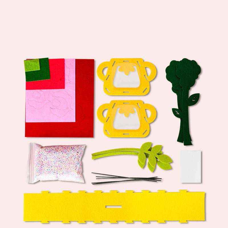 Montessori DIY Felt Flower Craft Kit Montessori DIY Felt Flower Craft Kit