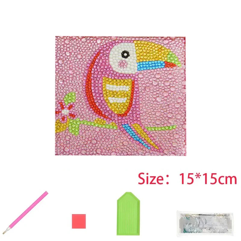 Kids 5D Diamond Art Painting Kit – Animal Design Kids 5D Diamond Art Painting Kit – Animal Design