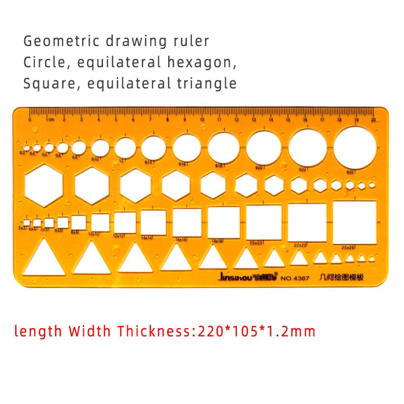 Circular & Oval Template Ruler – Durable Drafting Tool for Design & Architecture Circular & Oval Template Ruler – Durable Drafting Tool for Design & Architecture