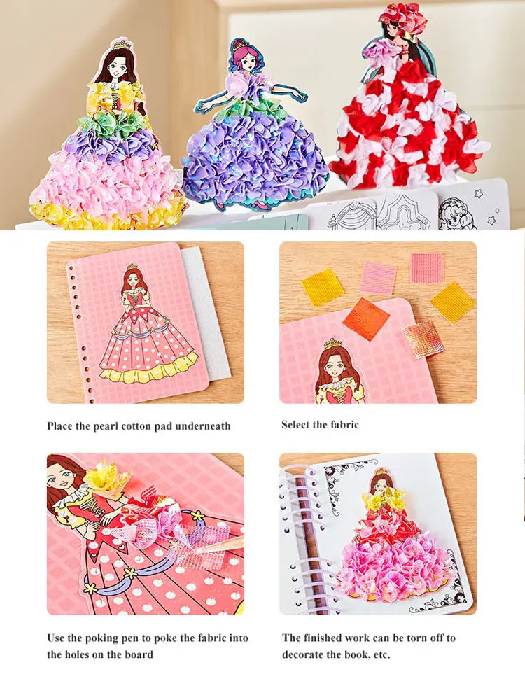 DIY Princess Poking Painting Craft Kit DIY Princess Poking Painting Craft Kit