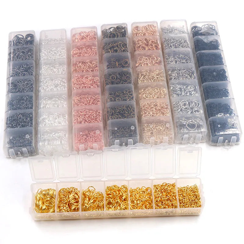 Multi-Size Open Jump Rings Set – 8 Colors, 3-10mm Multi-Size Open Jump Rings Set – 8 Colors, 3-10mm