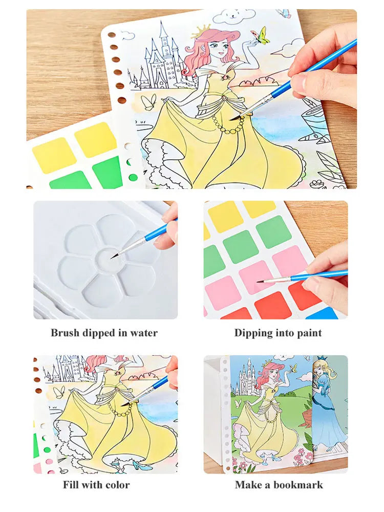 DIY Princess Poking Painting Craft Kit DIY Princess Poking Painting Craft Kit