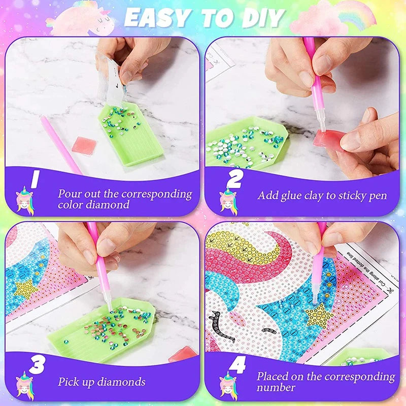 Kids 5D Diamond Art Painting Kit – Animal Design Kids 5D Diamond Art Painting Kit – Animal Design