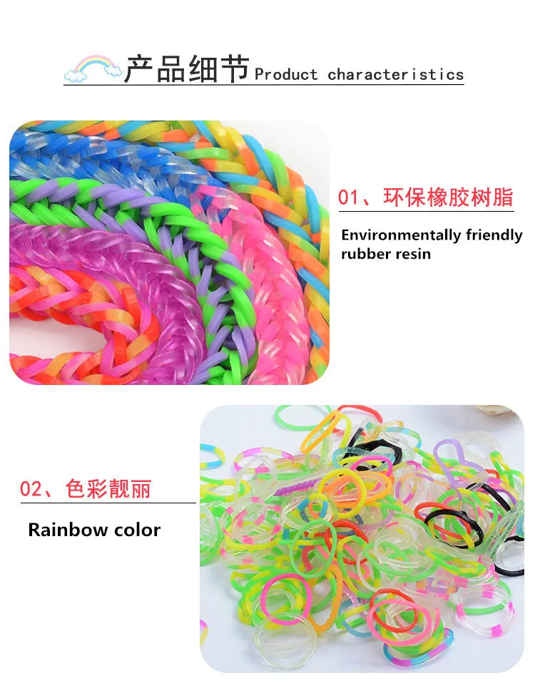 Colorful Loom Bands DIY Bracelet Kit Colorful Loom Bands DIY Bracelet Kit