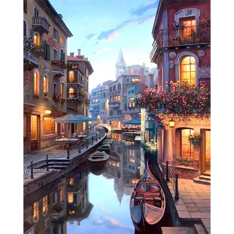 Cityscape Paint by Numbers Kit – DIY Canvas Art with Frame for Adults Cityscape Paint by Numbers Kit – DIY Canvas Art with Frame for Adults