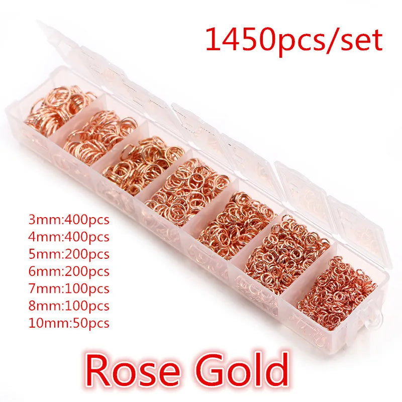 Multi-Size Open Jump Rings Set – 8 Colors, 3-10mm Multi-Size Open Jump Rings Set – 8 Colors, 3-10mm
