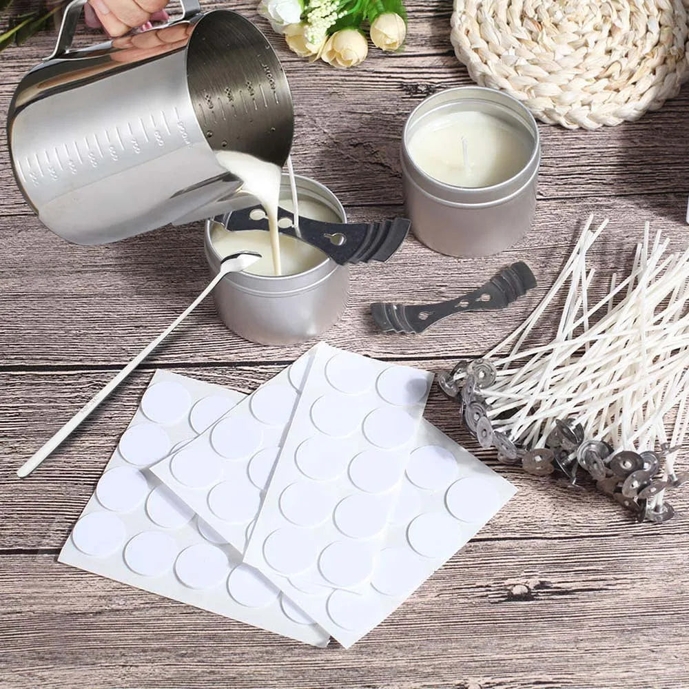 Pre-Waxed Cotton Candle Wicks – 2.6–20cm with Sustainer Tabs (Smokeless) Pre-Waxed Cotton Candle Wicks – 2.6–20cm with Sustainer Tabs (Smokeless)