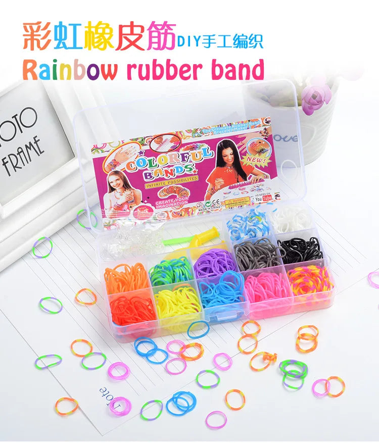 Colorful Loom Bands DIY Bracelet Kit Colorful Loom Bands DIY Bracelet Kit