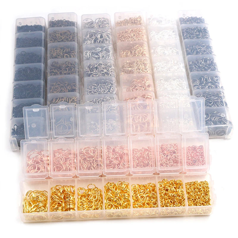 Multi-Size Open Jump Rings Set – 8 Colors, 3-10mm Multi-Size Open Jump Rings Set – 8 Colors, 3-10mm