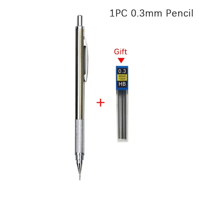 Full Metal Mechanical Pencil Set – 0.3 to 2.0mm Full Metal Mechanical Pencil Set – 0.3 to 2.0mm