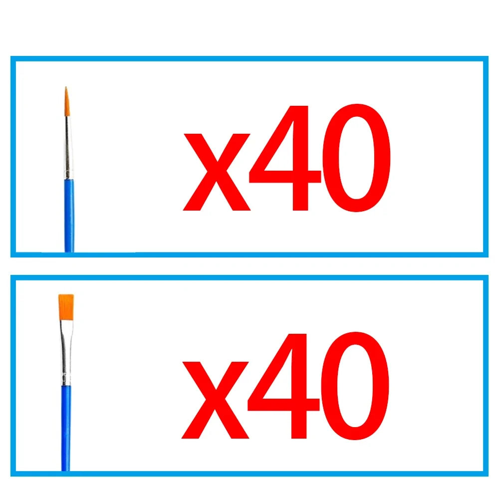 Kids’ Paint Brush Set – 5 to 200pcs, Flat/Round/Pointed Tips Kids’ Paint Brush Set – 5 to 200pcs, Flat/Round/Pointed Tips