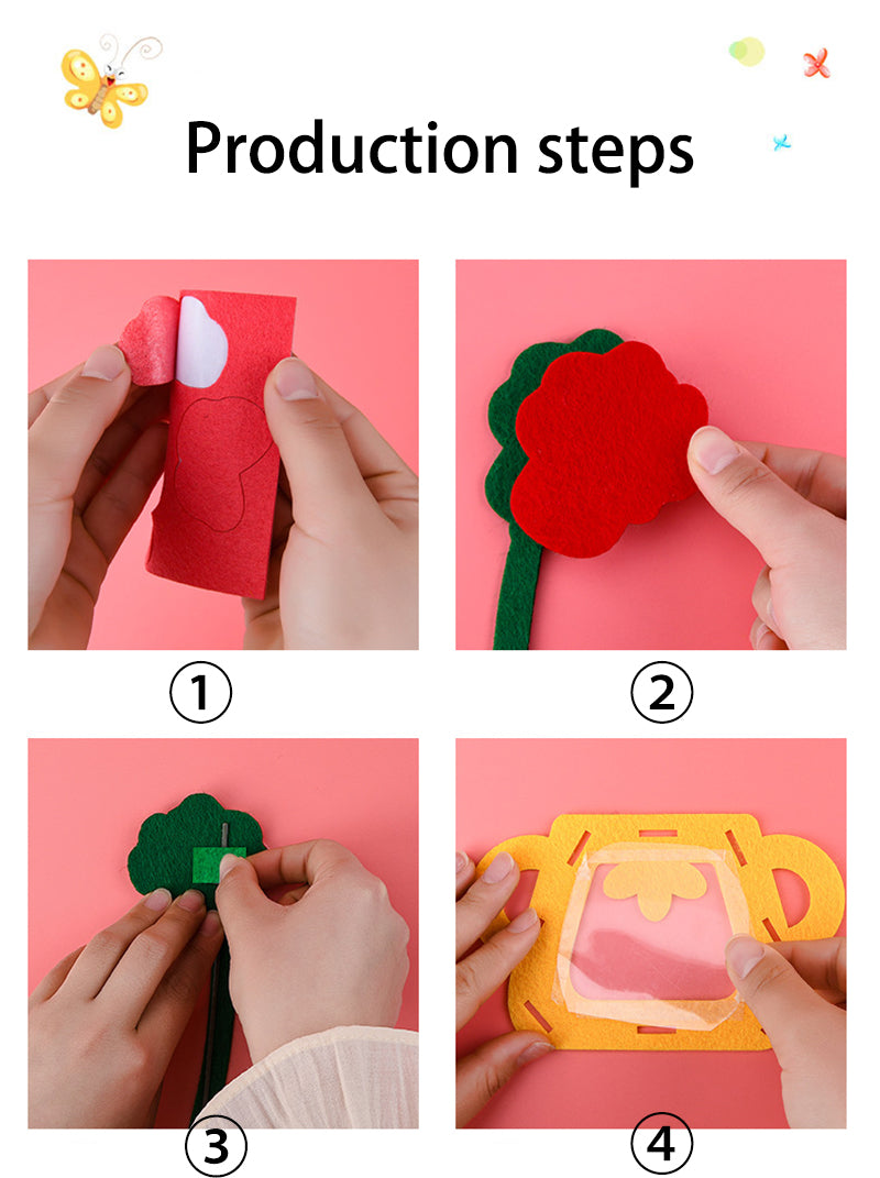 Montessori DIY Felt Flower Craft Kit Montessori DIY Felt Flower Craft Kit