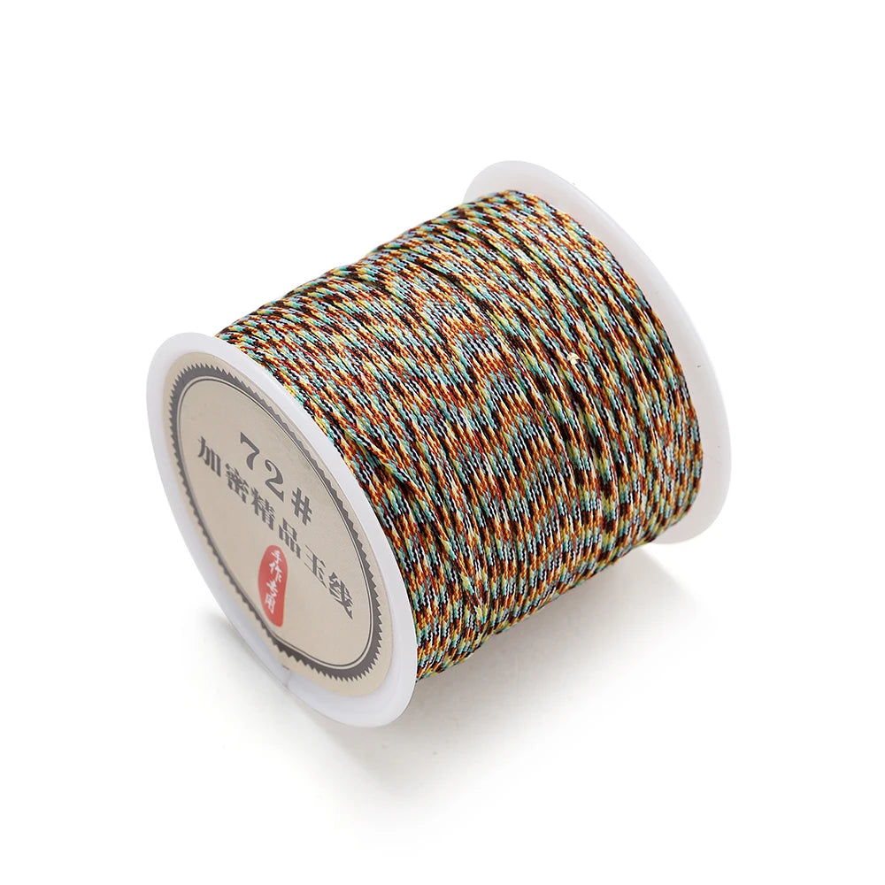 50M Nylon Chinese Knot Cord – 0.8mm Braided String for DIY Jewelry & Tassels 50M Nylon Chinese Knot Cord – 0.8mm Braided String for DIY Jewelry & Tassels