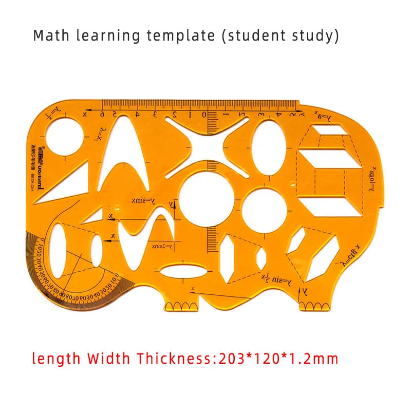 Circular & Oval Template Ruler – Durable Drafting Tool for Design & Architecture Circular & Oval Template Ruler – Durable Drafting Tool for Design & Architecture