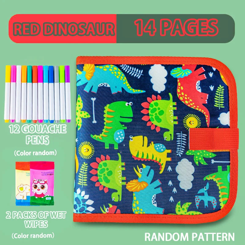 Reusable Doodle Book – 12 Pen Drawing Pad for Kids Reusable Doodle Book – 12 Pen Drawing Pad for Kids